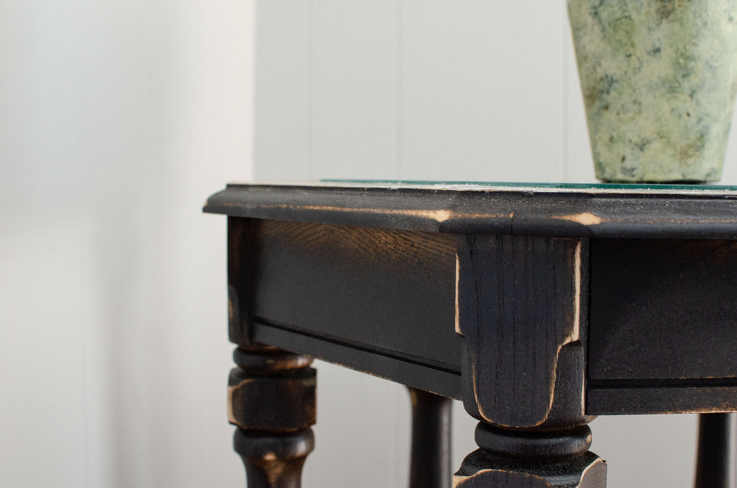 Hexagon Wood Side Table