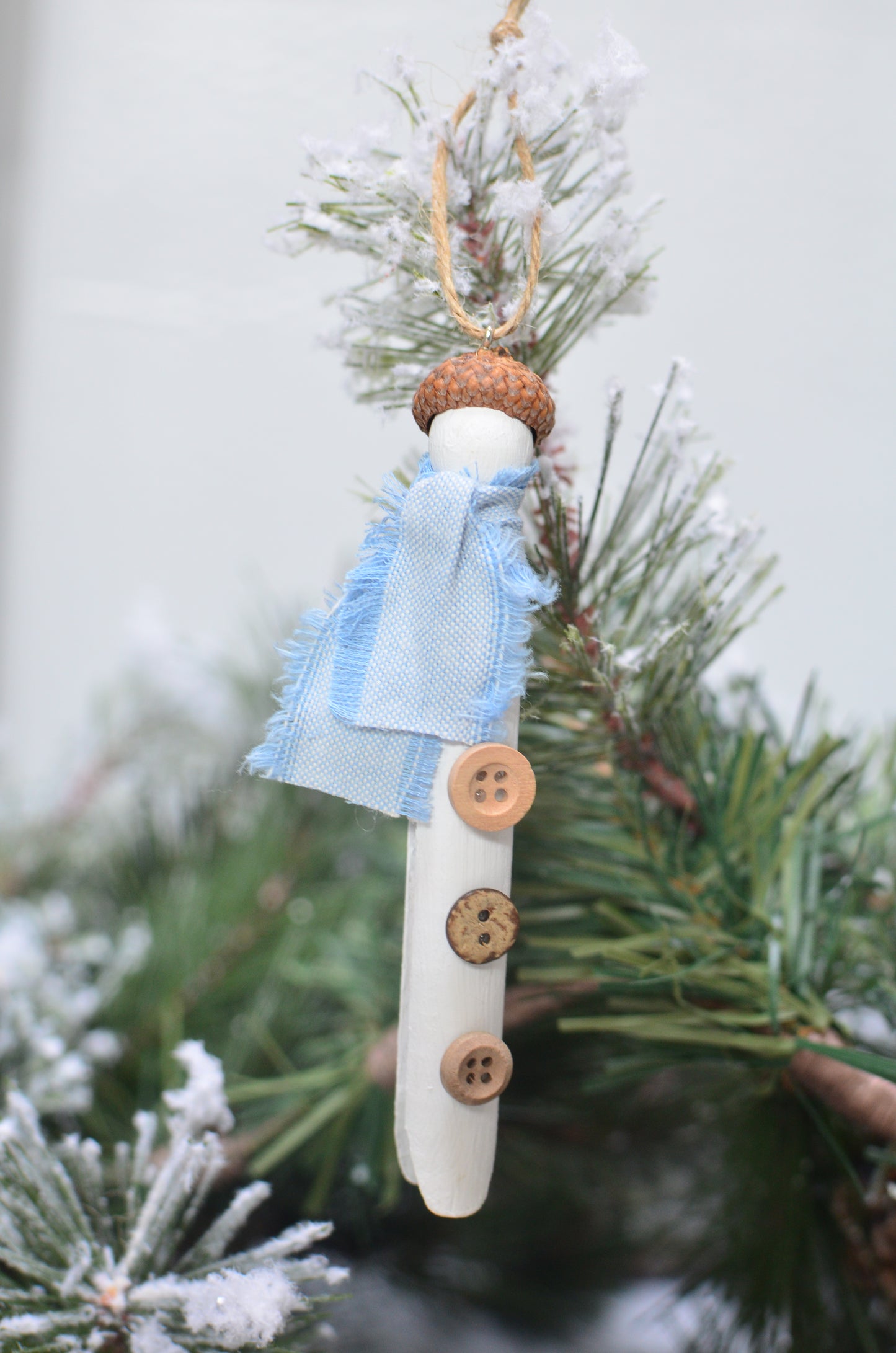 Clothespin Snowmen