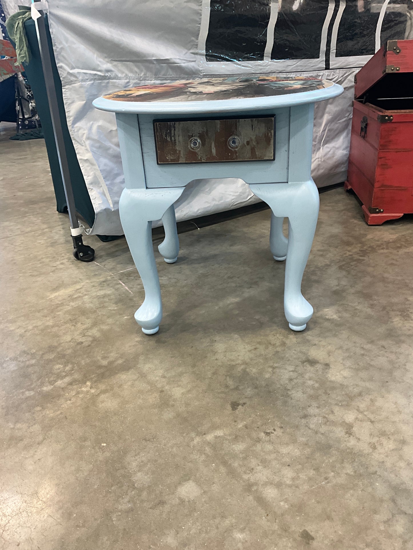 Horse side table