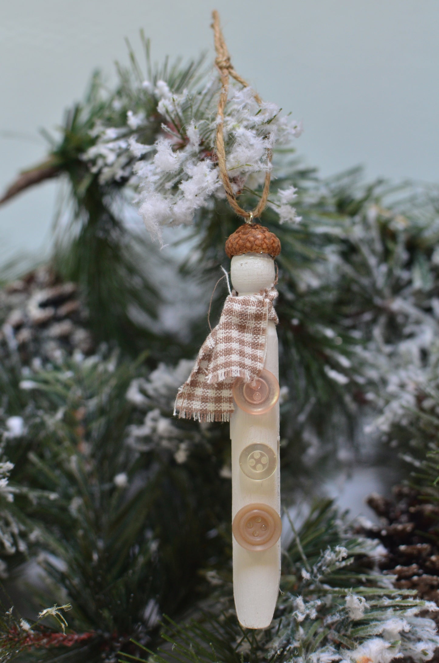 Clothespin Snowmen