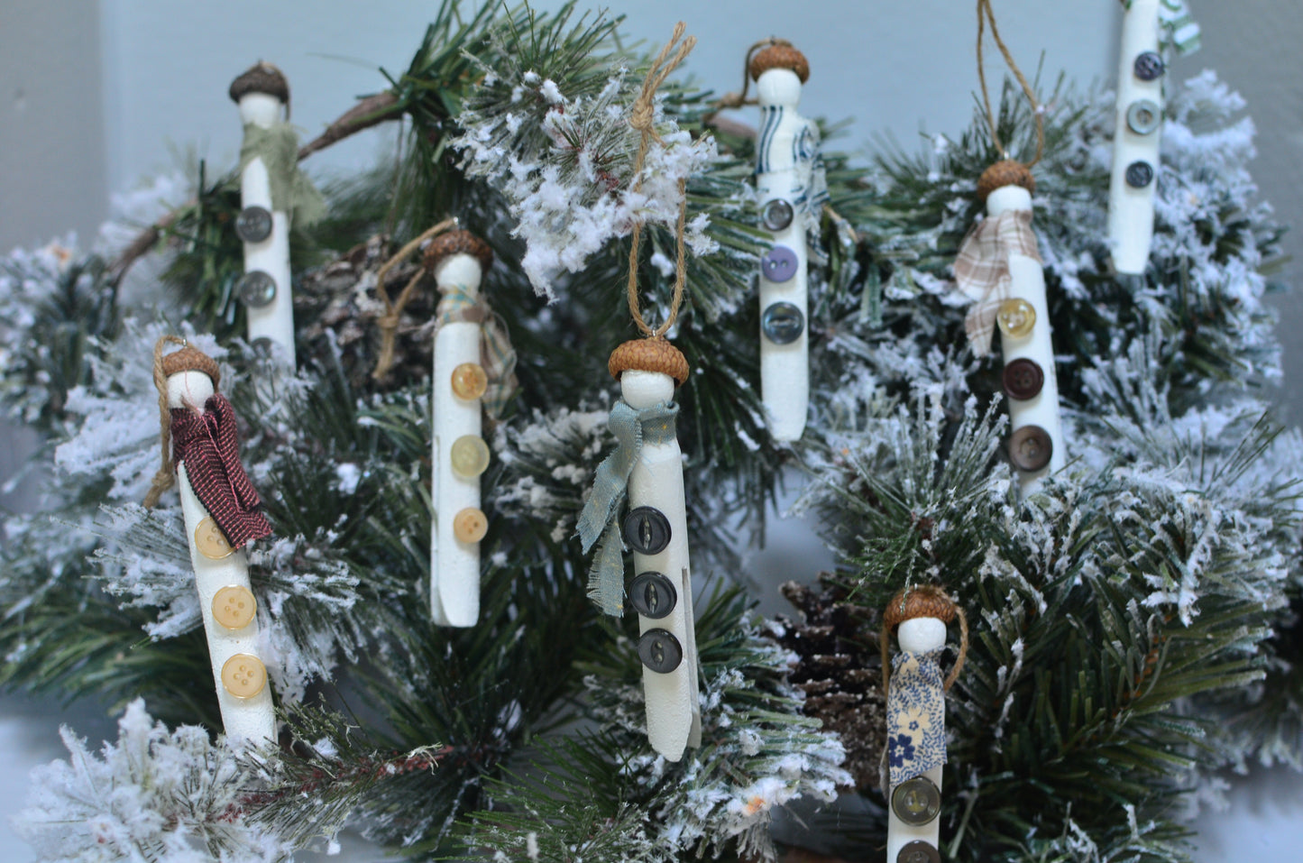 Clothespin Snowmen